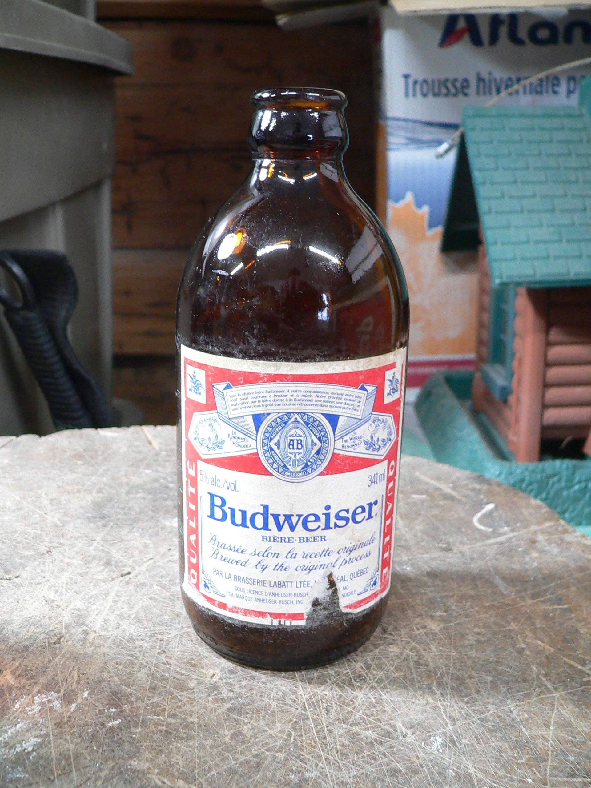 Bouteille antique stubby budweiser # 10460.4 