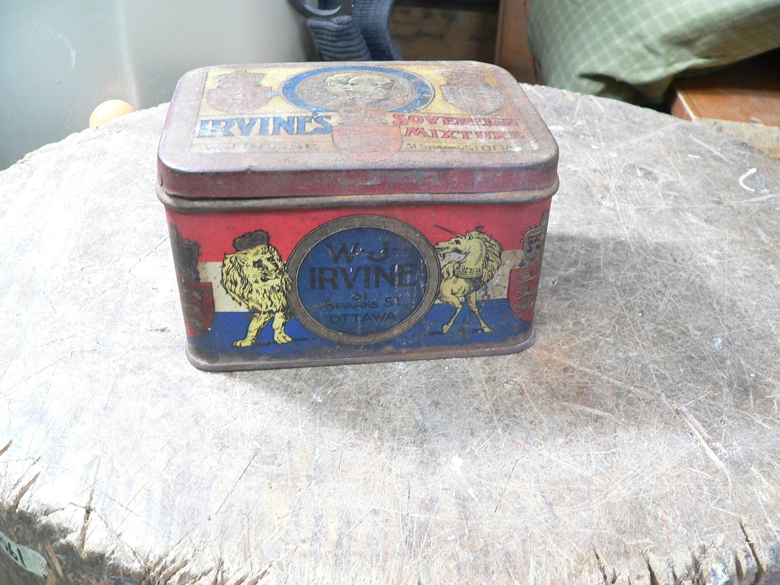 Canne antique de tabac W.J. Irvines # 10816