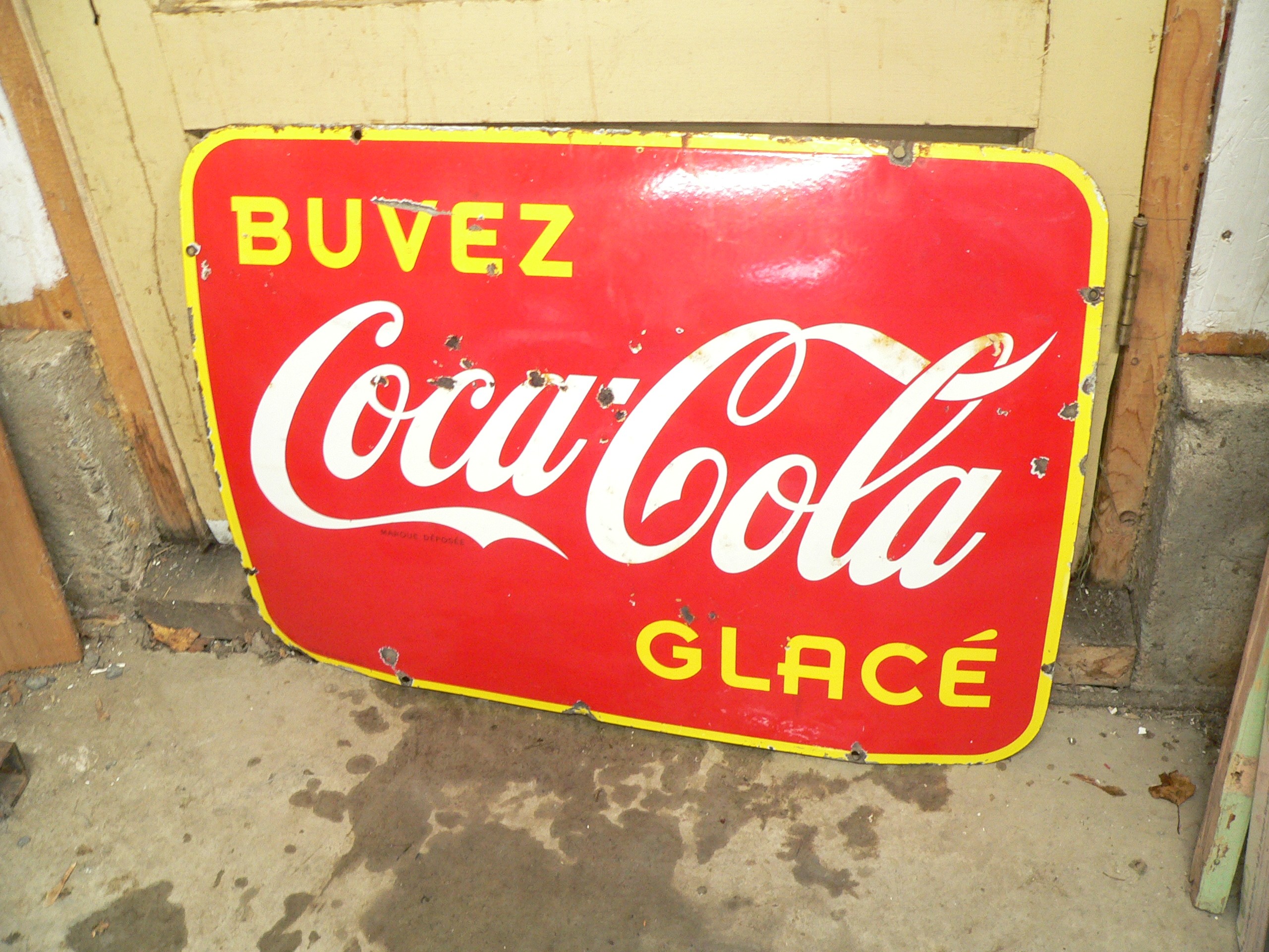 Enseigne coca cola antique  # 11871