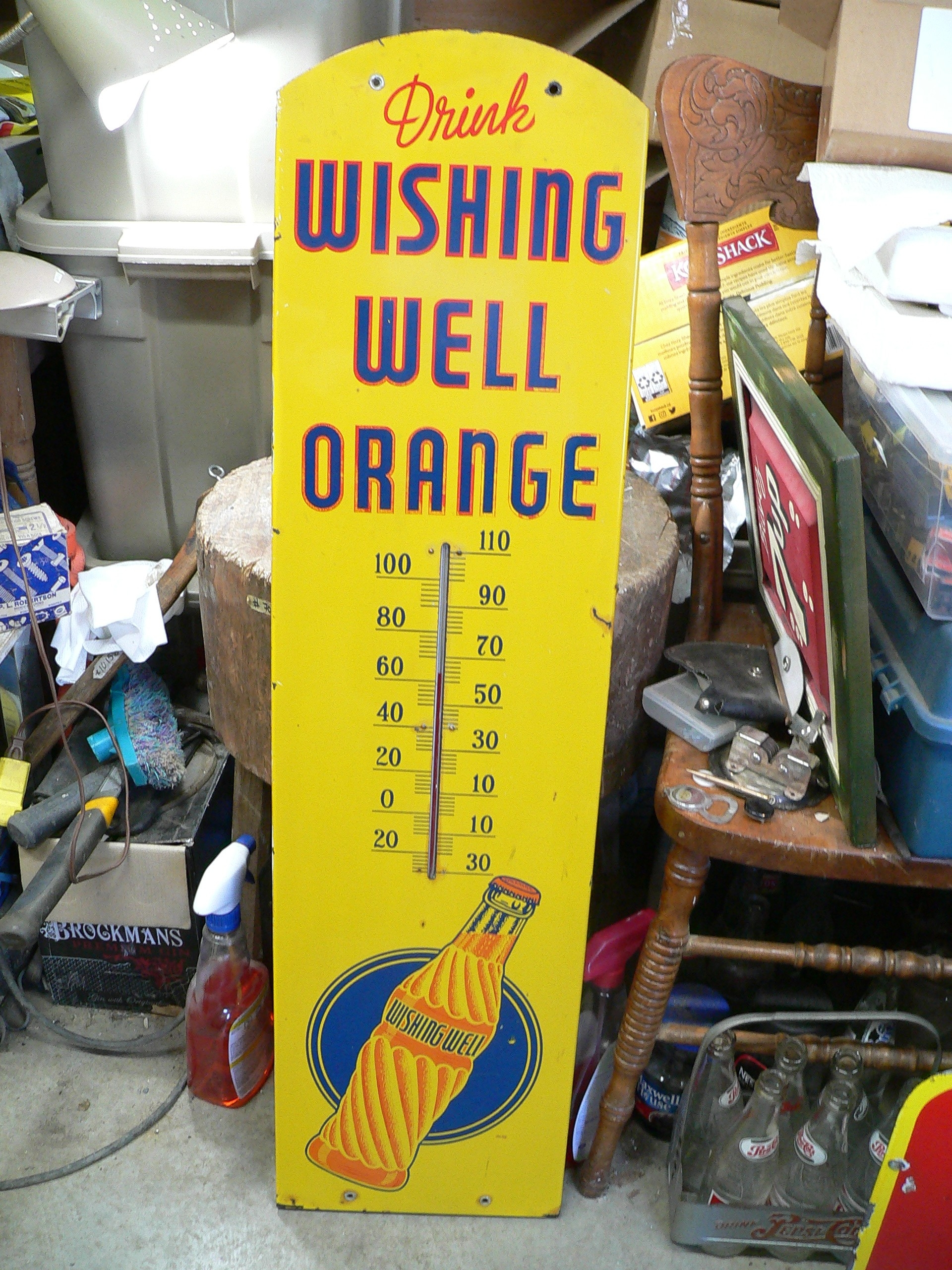 Thermomètre wishing well orange # 11879