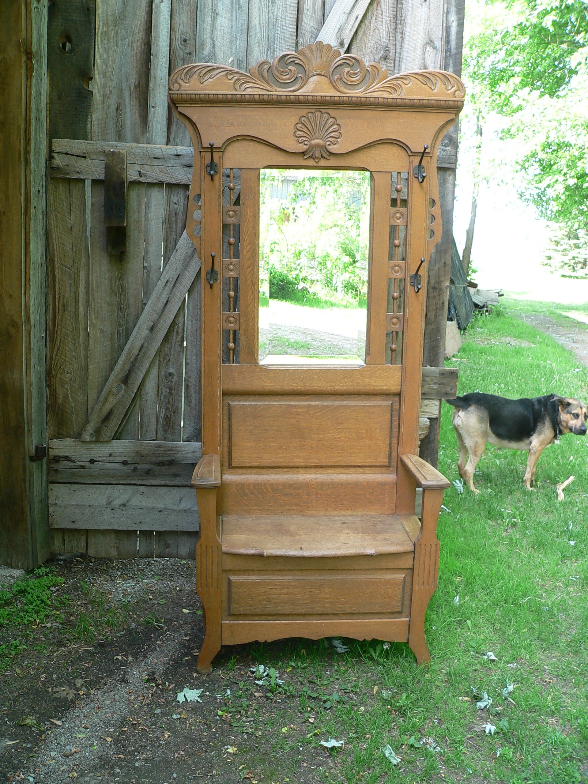 Chaise d'entrée antique # 12142.7