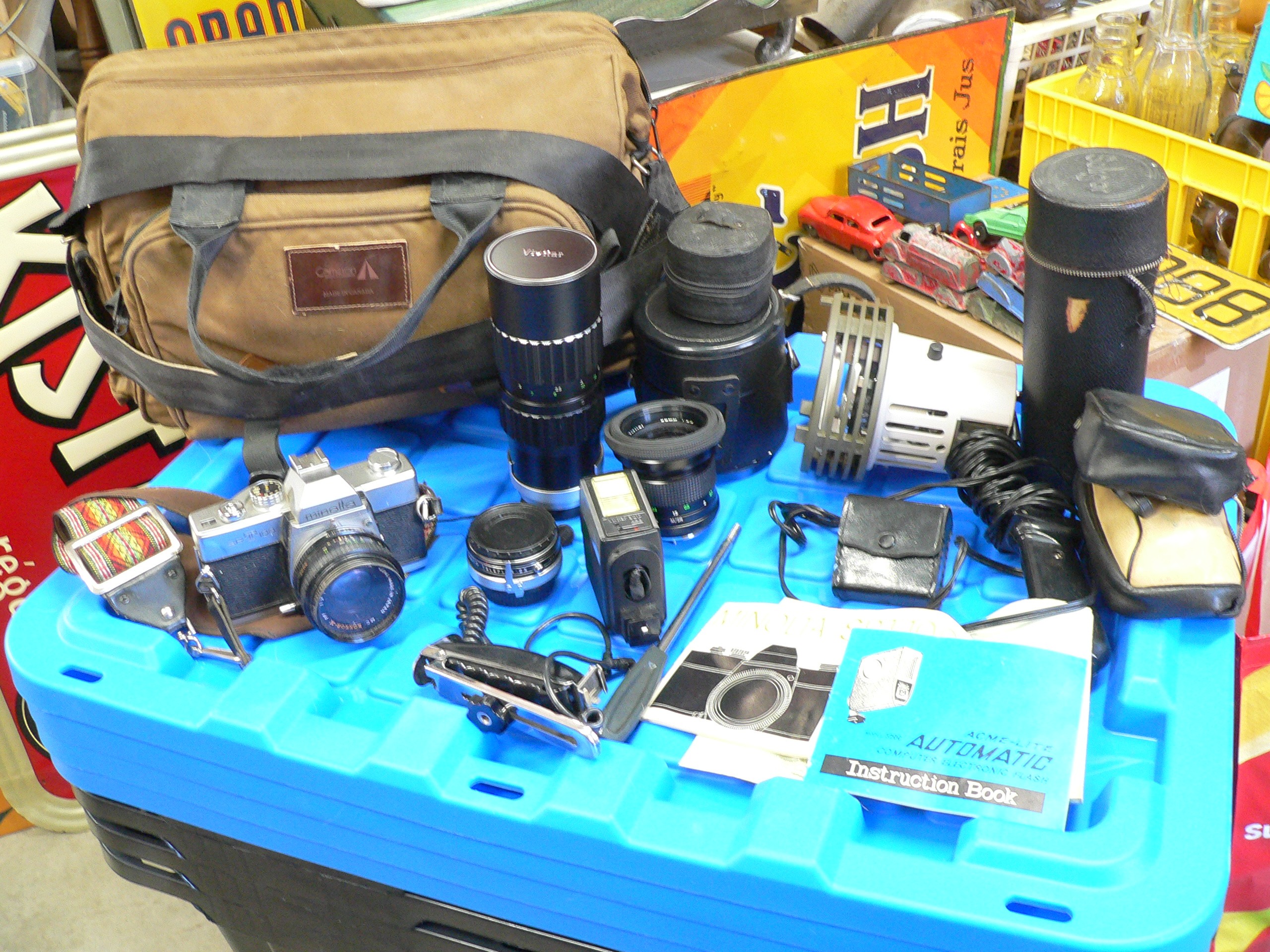 Gros kit de caméra minolta vintage # 12392.3