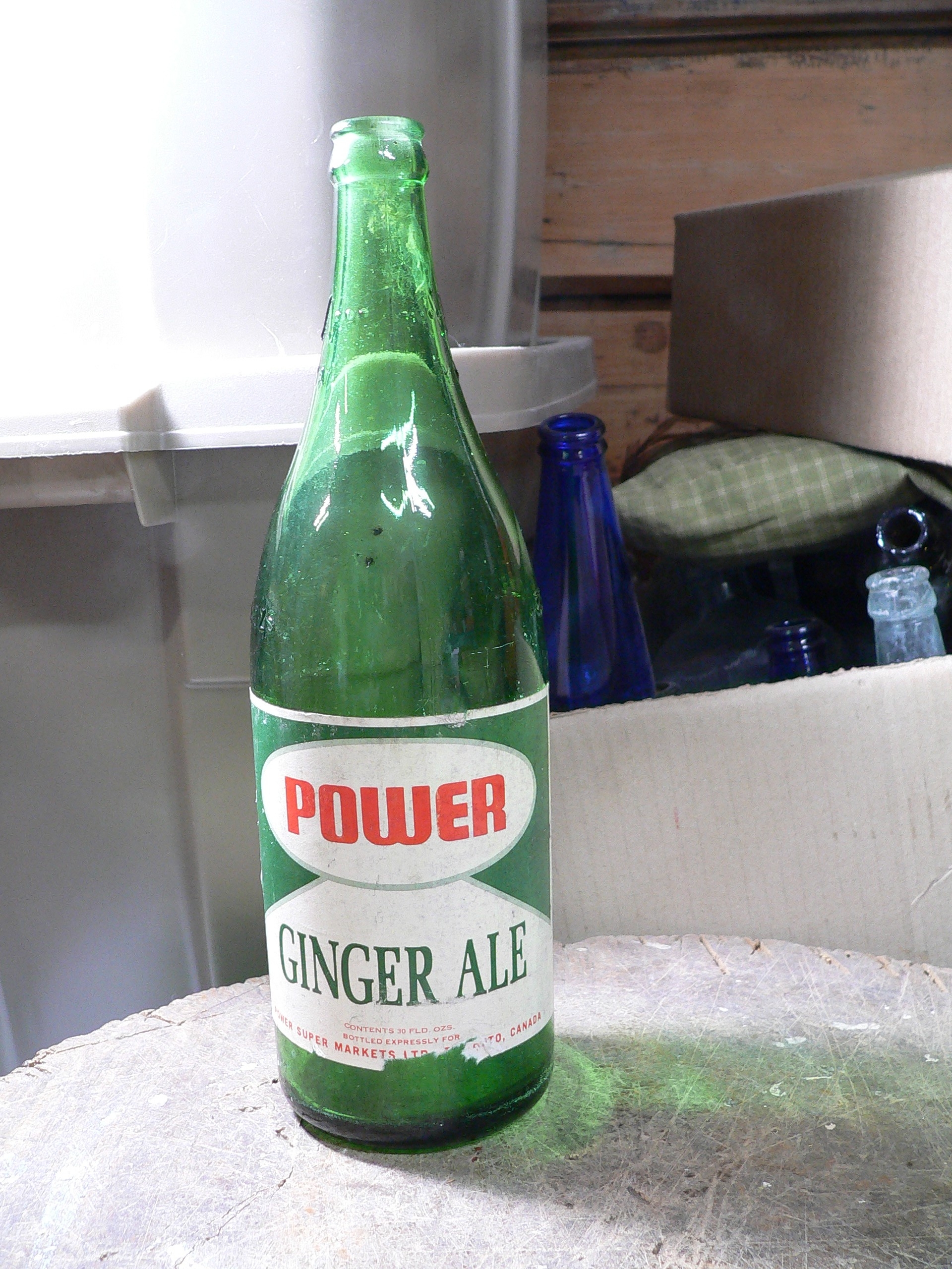 Bouteille vintage power ginger ale # 8739.2