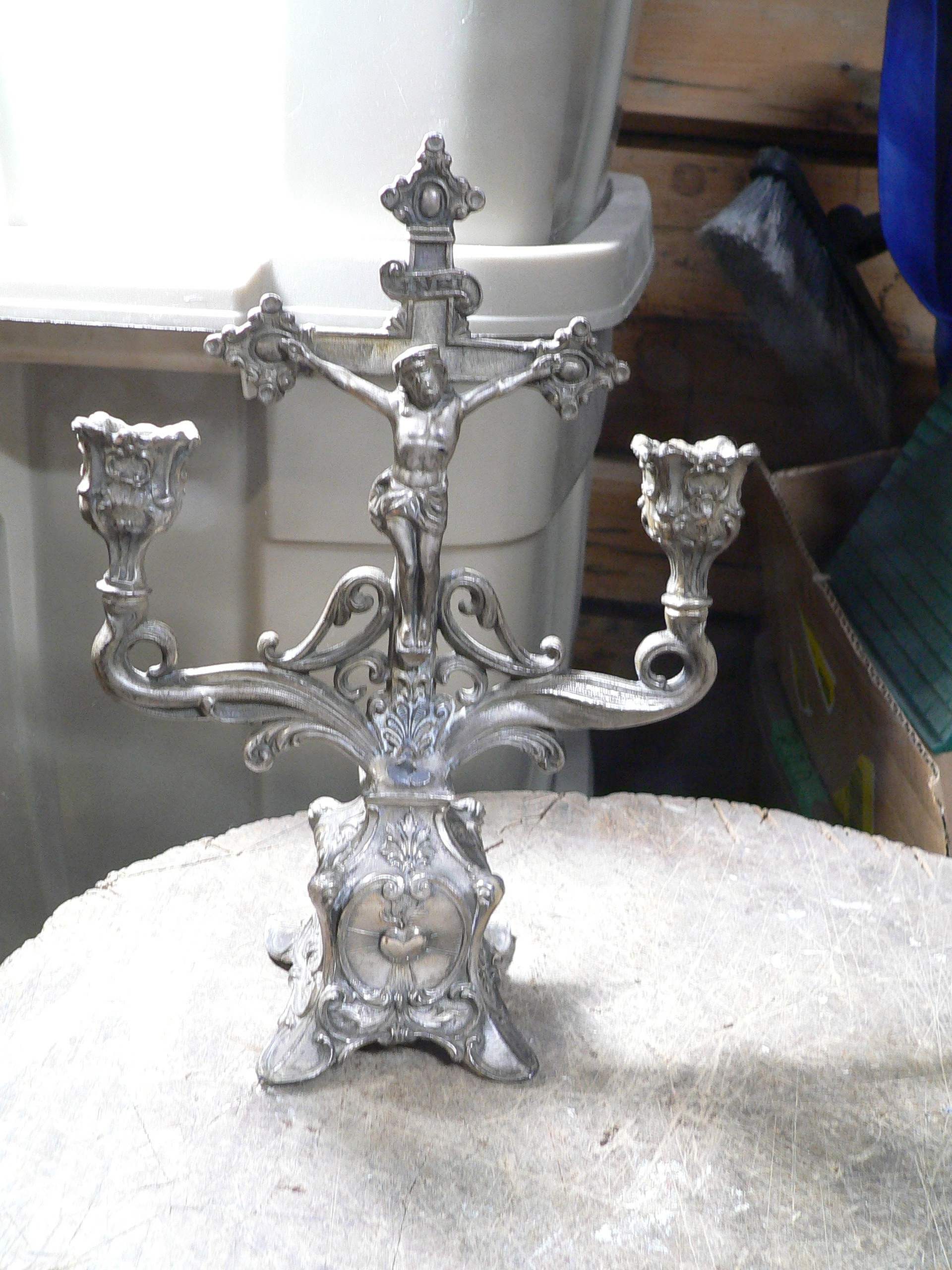 Chandelier crucifix antique # 9048