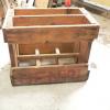 Caisse antique bois henri # 9623