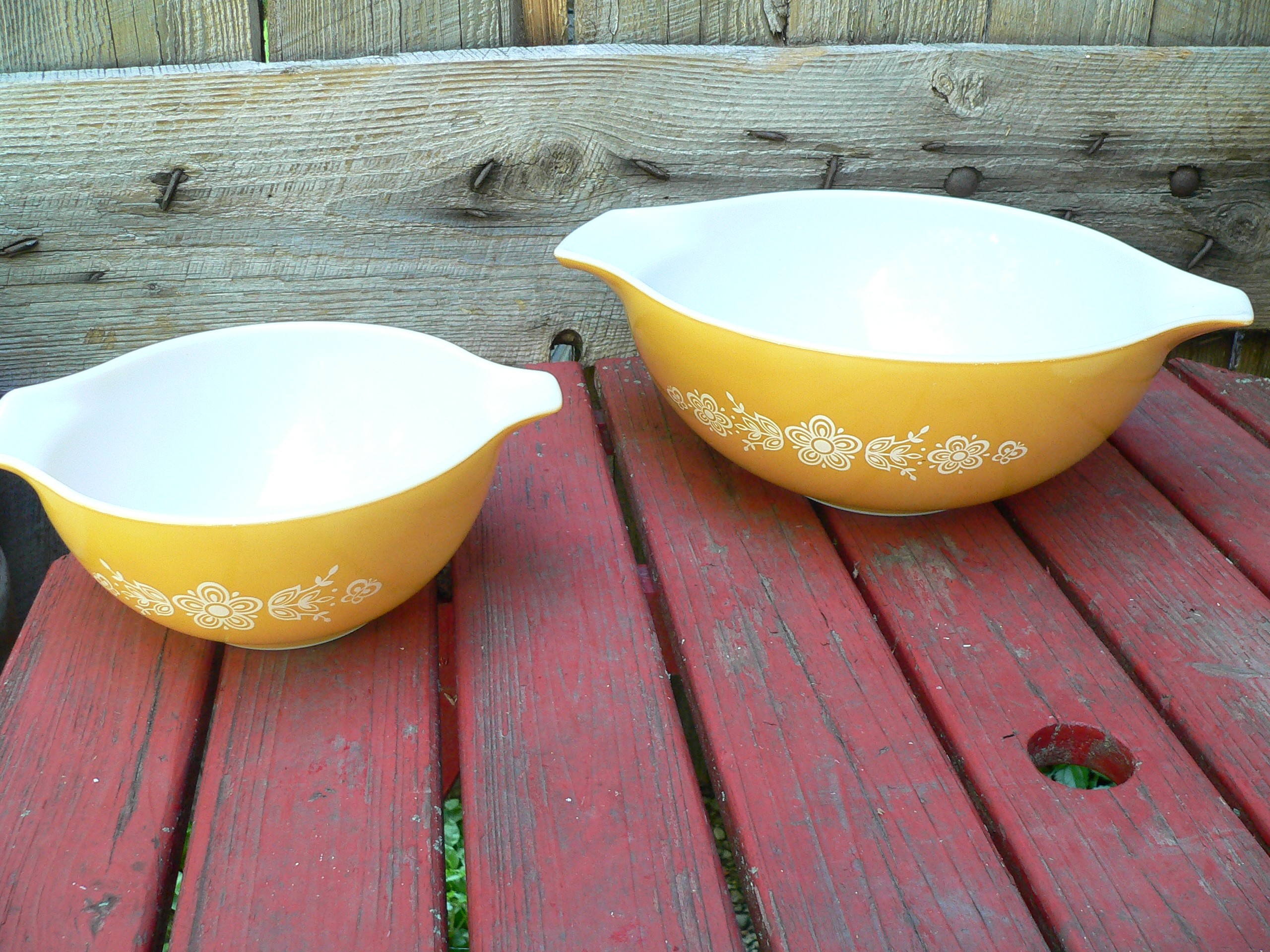 Paire de bol vintage pyrex # 9924.3